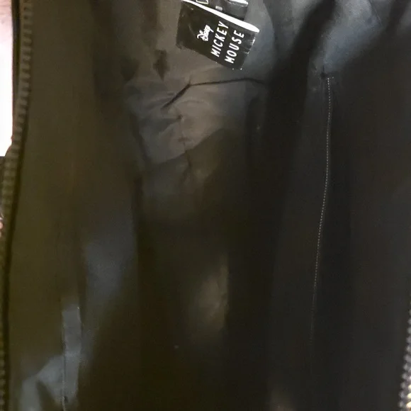 Chic Black Disney Mickey Mouse Satchel with Gold Accents - Picture 6 of 7
